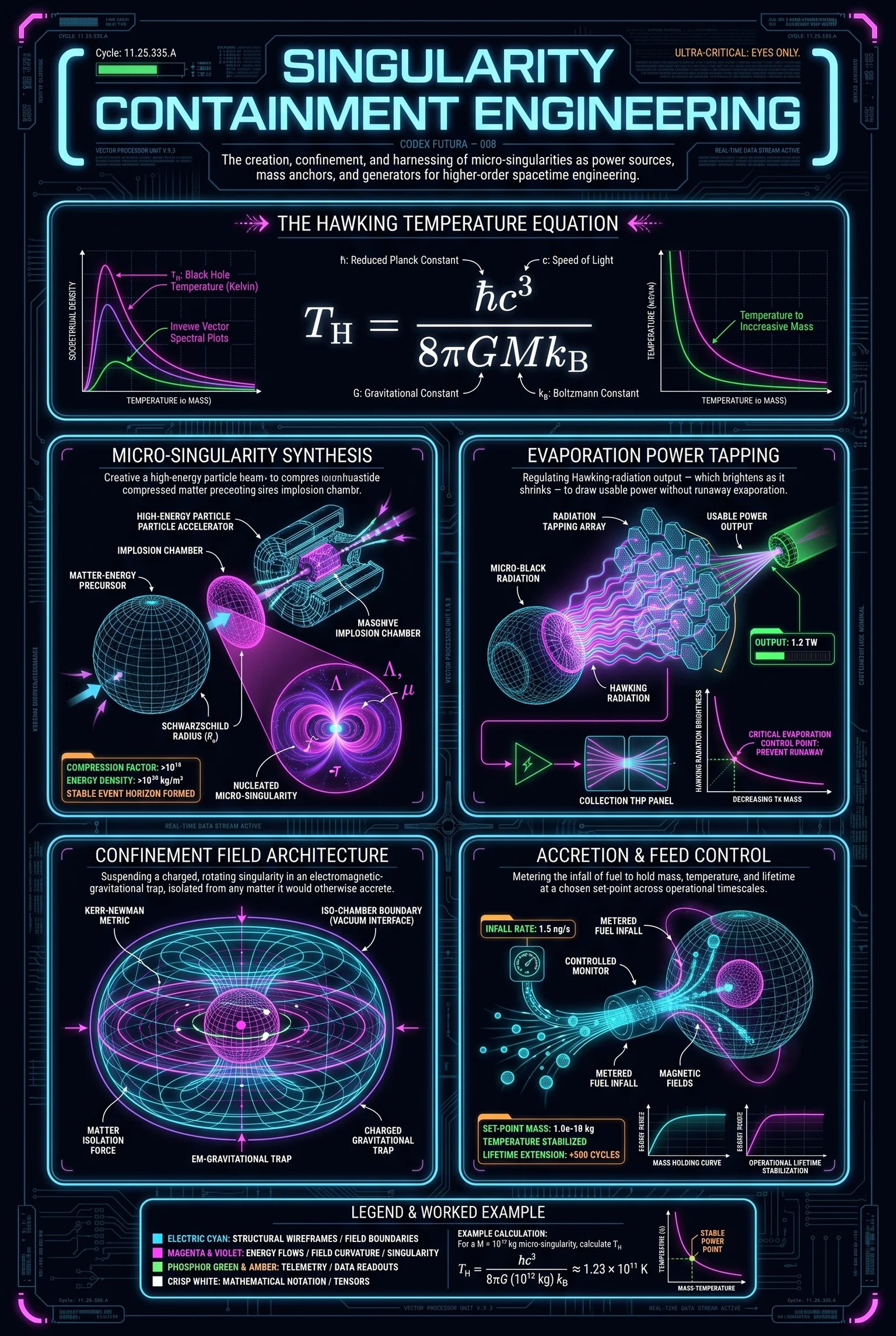 Technical visualization for Singularity Containment Engineering