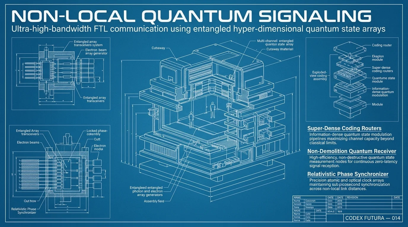 Blueprint visualization for Non-Local Quantum Signaling